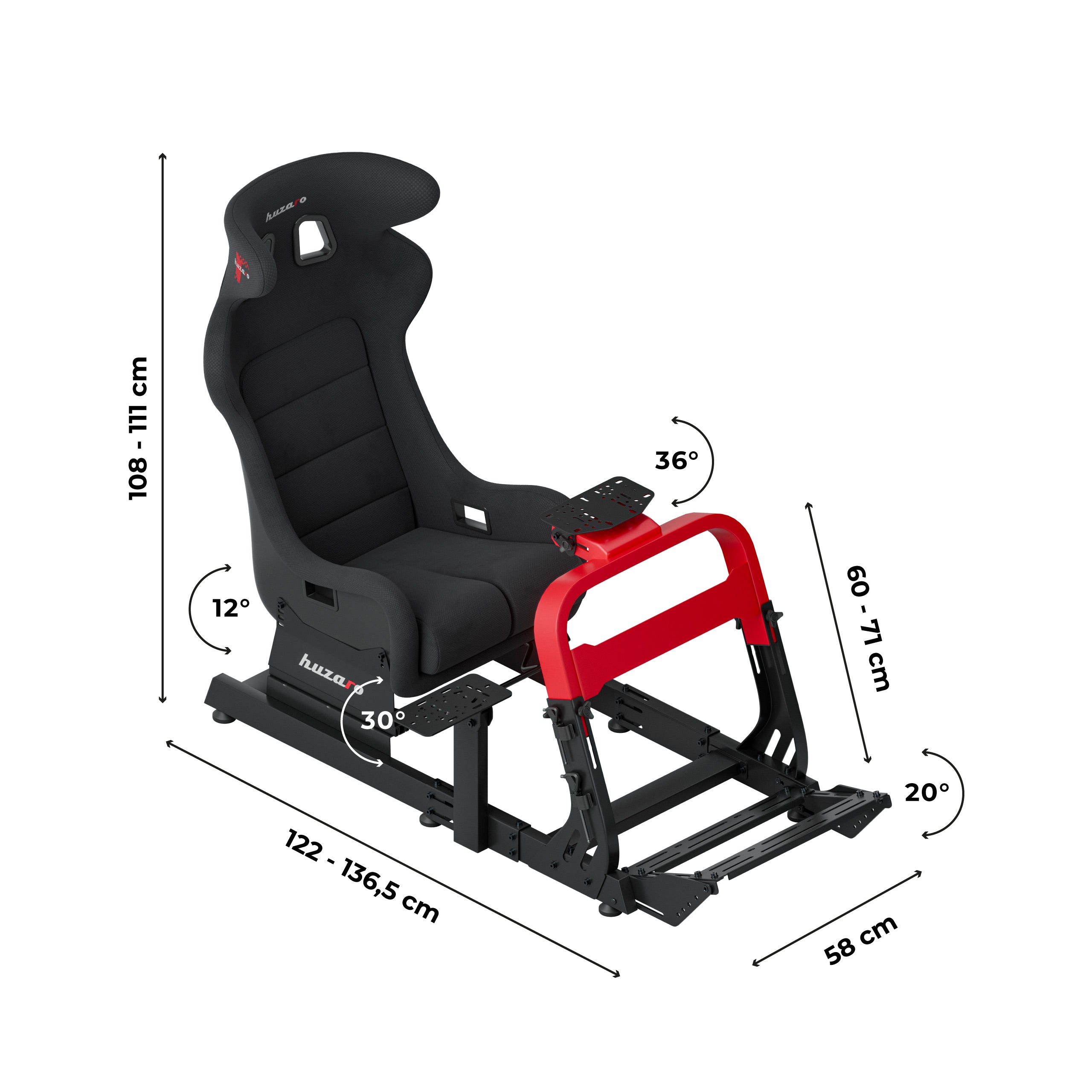 Cockpit de curse Huzaro Speed 8.3 sim racing