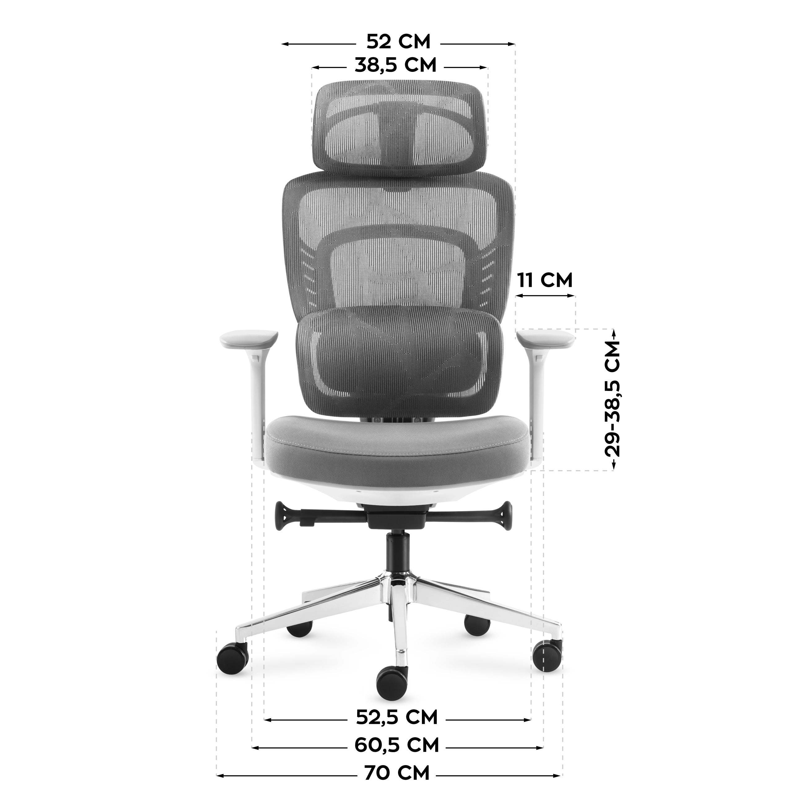 Scaun de birou cu masaj Mark Adler Visioner 6.1 Grey