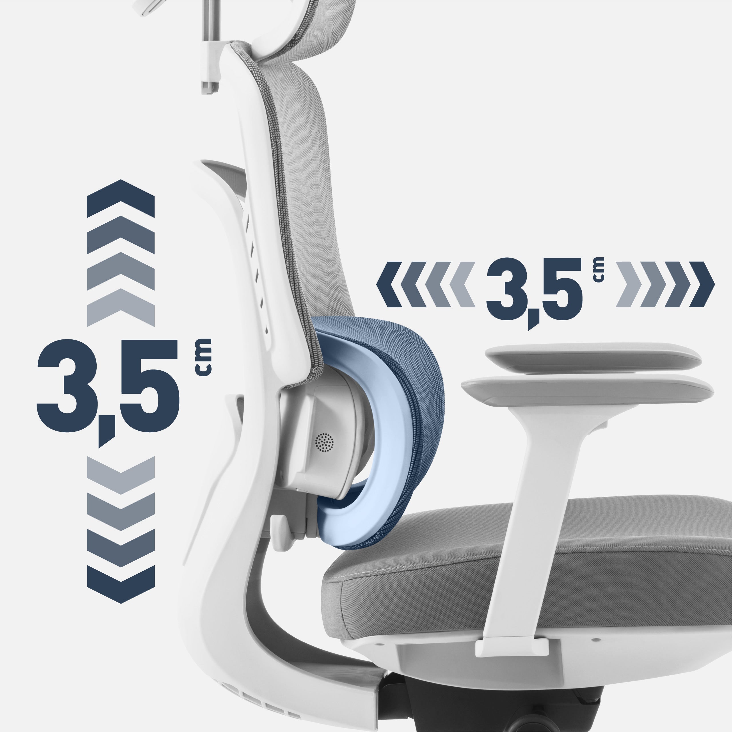 Scaun de birou cu masaj Mark Adler Visioner 6.1 Grey