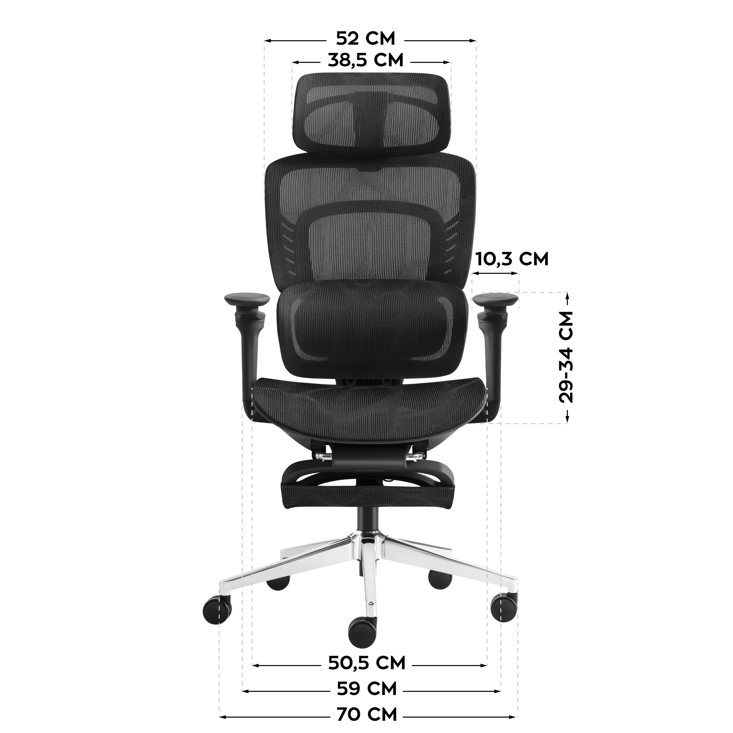 Scaun de birou cu masaj Mark Adler Visioner 8.3 Black