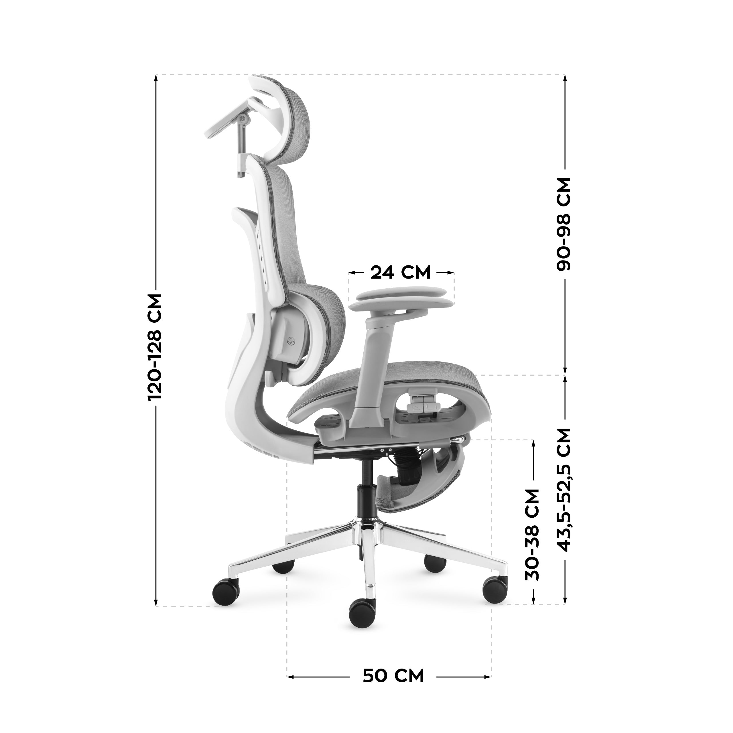 Scaun de birou cu masaj Mark Adler Visioner 8.3 Grey