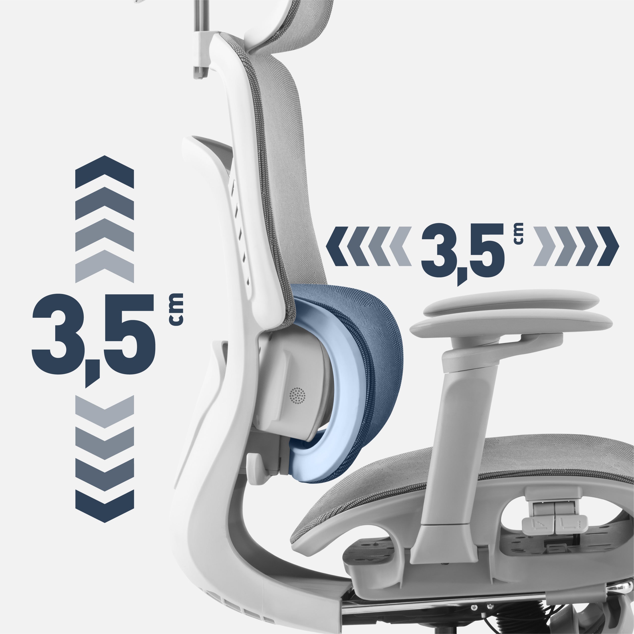 Scaun de birou cu masaj Mark Adler Visioner 8.3 Grey